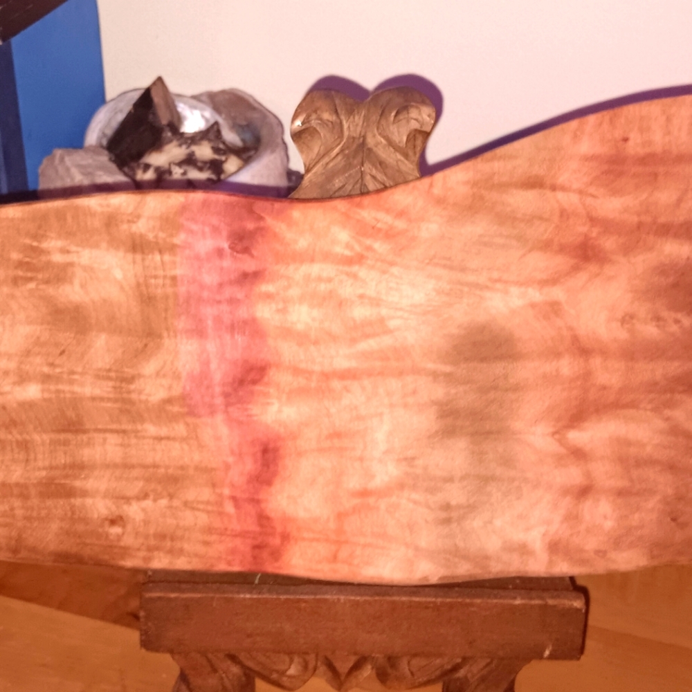 Charcuterie Boards Made of Madrone Birdseye Burl Hardwood Double Sided 19x9x3/4"